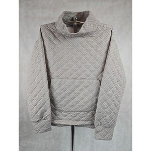 Jones New York Womens Size 1X Contemporary Pullover Sweat Shirt Tan White NEW